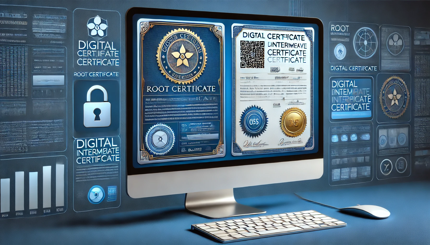 imagen de certificado root y intermedio